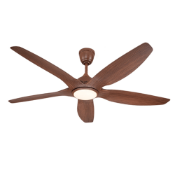 Quạt Trần Đèn 5 Cánh Beller 52BL-089B Màu Nâu Gỗ