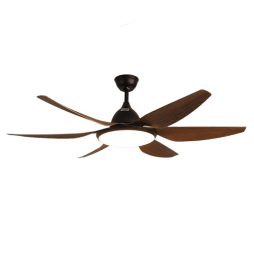 Quạt Trần Đèn 6 Cánh Beller 52BL-063B Màu Nâu