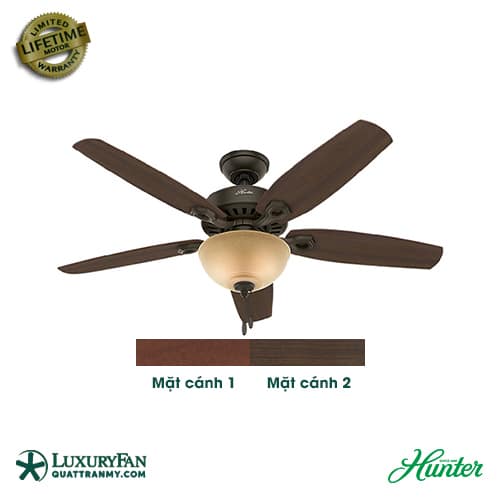 Quạt Trần 5 Cánh Hunter Builder Deluxe 50572 Màu Nâu Quạt Trần 5 Cánh Hunter Builder Deluxe 50572 Màu Nâu