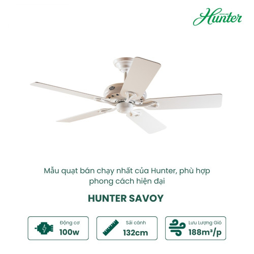 Quạt Trần HUNTER SAVOY 24526 Quạt Trần HUNTER SAVOY 24526