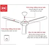 Quạt Trần 3 Cánh KDK M60XG Màu Trắng Quạt Trần 3 Cánh KDK M60XG Màu Trắng