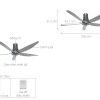 Quạt Trần 5 Cánh KDK T60AW Màu Bạc Quạt Trần 5 Cánh KDK T60AW Màu Bạc