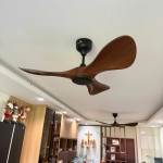 Quạt Trần 3 Cánh Luxfan GV 086N Màu Nâu