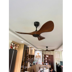 Quạt Trần 3 Cánh Luxfan GV 086N Màu Nâu