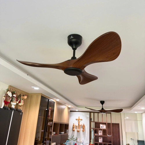 Quạt Trần 3 Cánh Luxfan GV 086N Màu Nâu