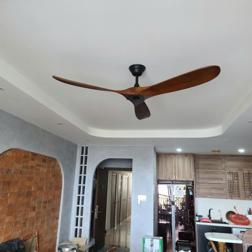 Quạt Trần 5 Cánh Luxfan GV 2017N Màu Gỗ Đậm