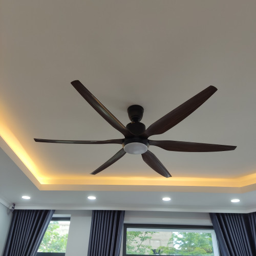 Quạt Trần 6 Cánh Luxfan GV 019N Màu Nâu Quạt Trần 6 Cánh Luxfan GV 019N Màu Nâu