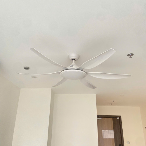 Quạt Trần 6 Cánh Luxfan GV 1018T Màu Trắng Quạt Trần 6 Cánh Luxfan GV 1018T Màu Trắng