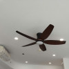 Quạt Trần Đèn 5 Cánh Luxfan GV 002N Màu Nâu