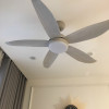 Quạt Trần Đen 5 Cánh LuxFan GV017G Màu Ghi