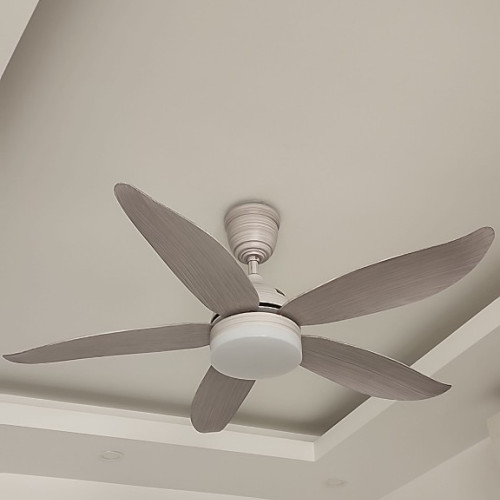 Quạt Trần Đen 5 Cánh LuxFan GV017G Màu Ghi