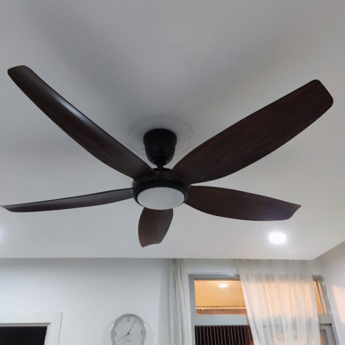 Quạt Trần Đèn 5 Cánh Luxfan GV 4010N Màu Nâu