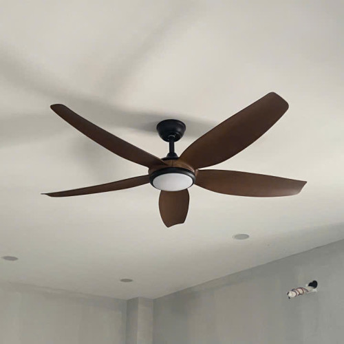 Quạt Trần Đèn 5 Cánh Luxfan GV 4010N Màu Nâu