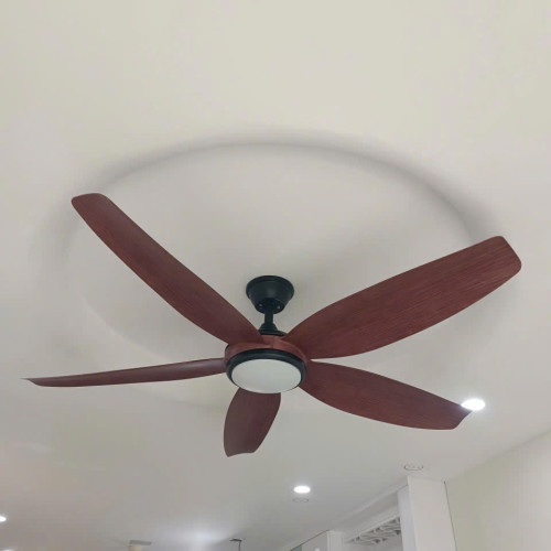 Quạt Trần Đèn 5 Cánh Luxfan GV 4010N Màu Nâu