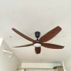 Quạt Trần Đèn 5 Cánh Luxfan GV 4010N Màu Nâu