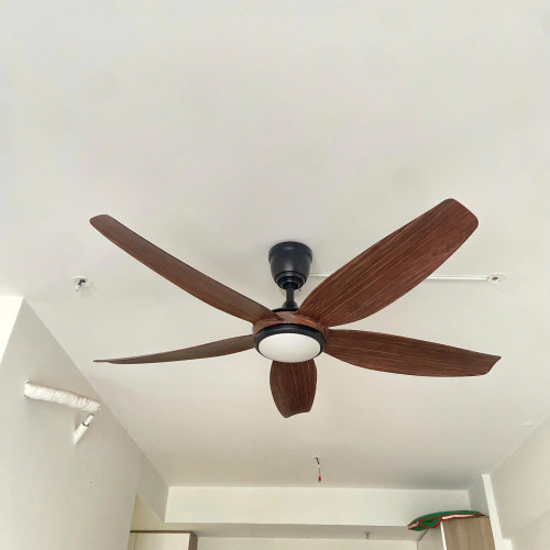 Quạt Trần Đèn 5 Cánh Luxfan GV 4010N Màu Nâu