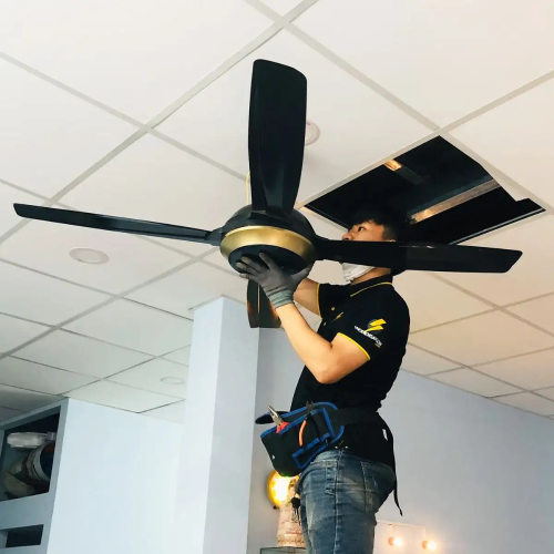Quạt Trần Panasonic 4 Cánh Màu Đen F-56XPG