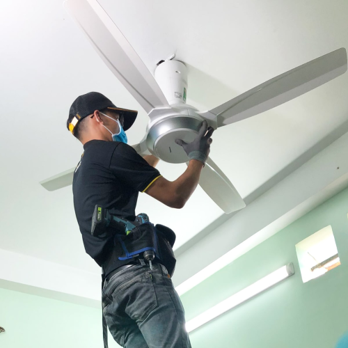 Quạt Trần Panasonic 4 Cánh Màu Trắng F-56XPG