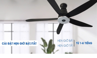 Quạt Trần Panasonic 5 Cánh Màu Đen Cho Mọi Không Gian