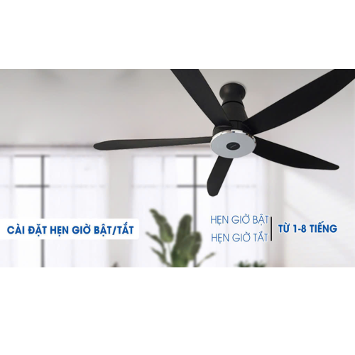 Quạt Trần Panasonic 5 Cánh Màu Đen F-60XDN