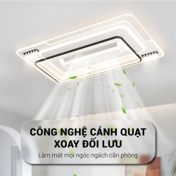 Quạt Trần Đối Lưu Không Cánh Ốp Trần E010