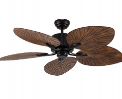 Quạt trần Nanoco 5 cánh lá cọ màu nâu NCFD5251