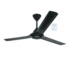 Quạt trần Panasonic 3 cánh màu đen chao vàng F-56NCL