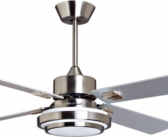 Quạt trần có đèn màu bạc hiện đại Mountain Air 52WE-1091b